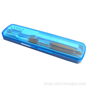 Portable UV Toothbrush Sterilizer Box with AAA Batteries, LED Flashlight and Good Quality